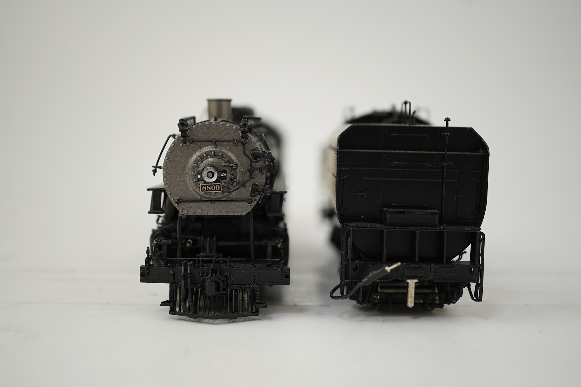 A boxed HO gauge Precision Scale Co. Crown Series (17030-2) model of Union Pacific, 8809, 4-10-2 locomotive with bogie tender, powered for two rail operation.